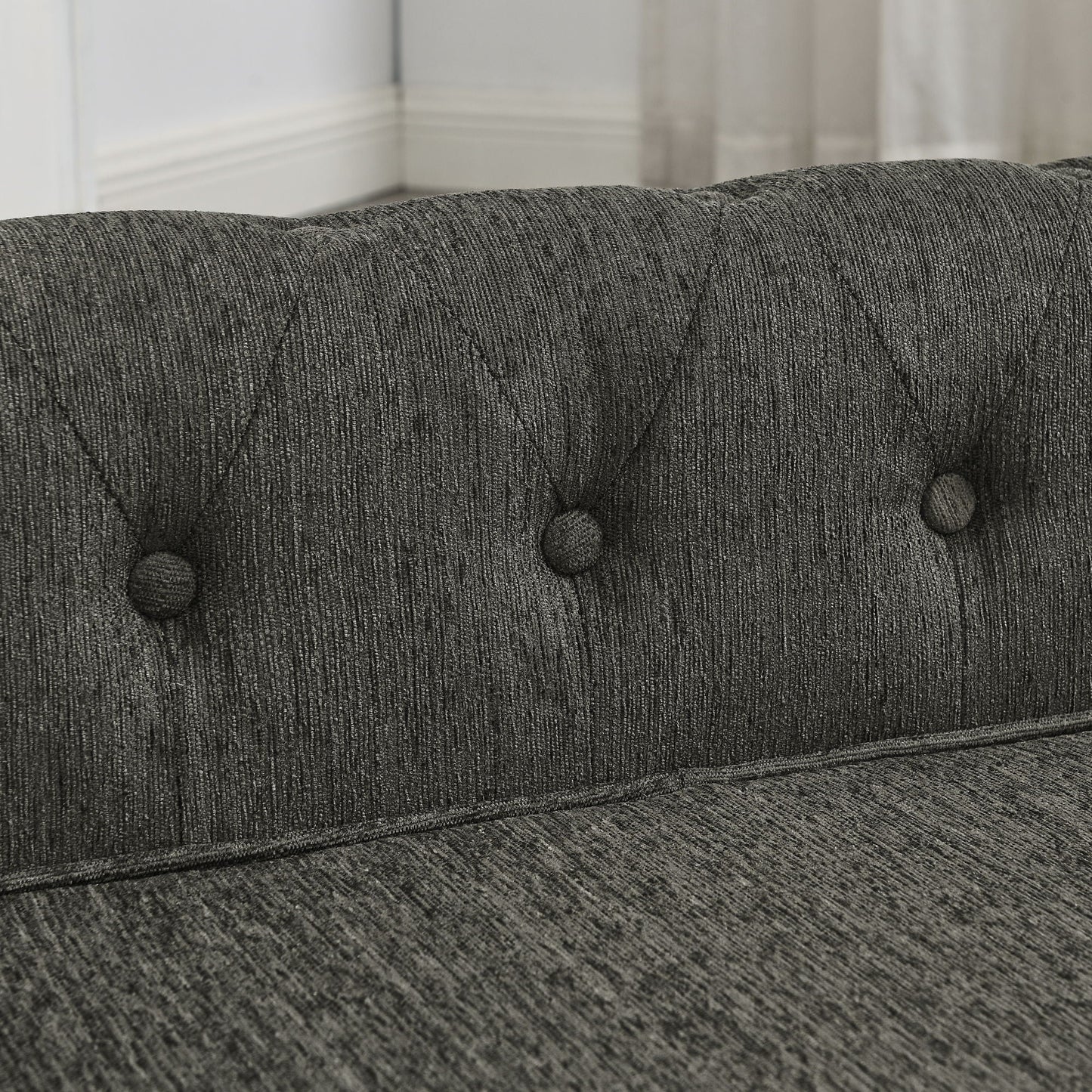 Modern Elegant Rectangle Pet Bed by HouseOfZazla, dark gray tufted elevated dog sofa on Tampa Home & Garden Store