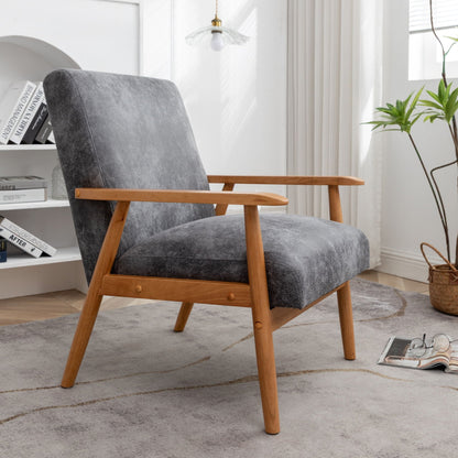 Wide Classic Mid Century Modern Arm Chair