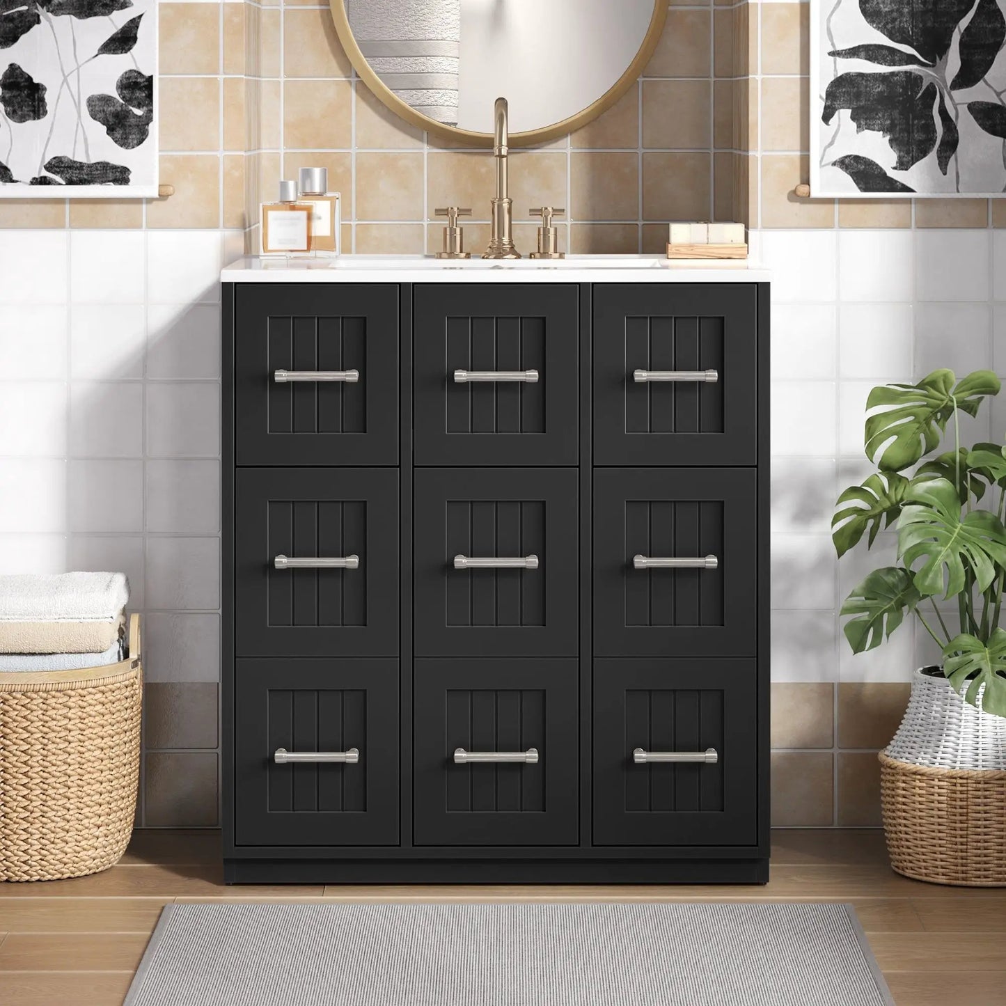 Vanity With Undermount Sink and Soft Close Doors