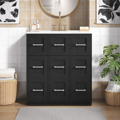 Vanity With Undermount Sink and Soft Close Doors