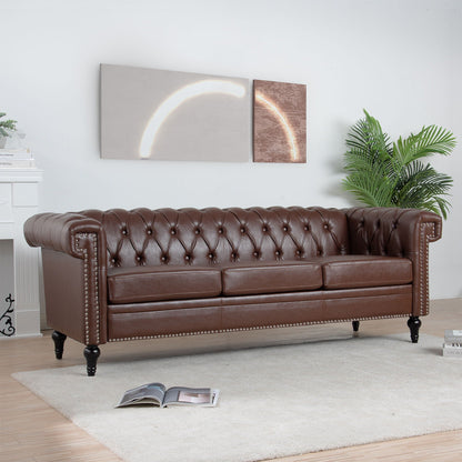 Traditional Square Arm Sofa and Soft Cushions