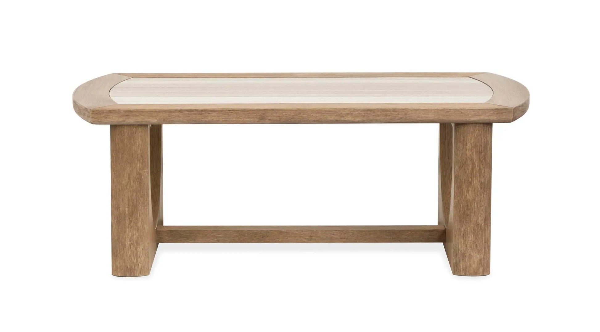 Bradford rectangular end table two-tone wood top by Unique Piece Furniture on Tampa Home & Garden Store