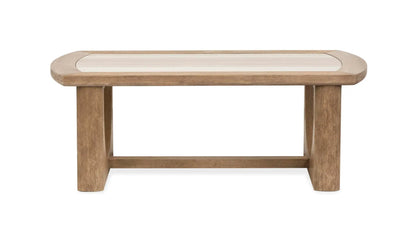 Bradford rectangular end table two-tone wood top by Unique Piece Furniture on Tampa Home & Garden Store