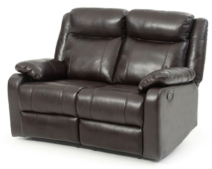 Reclining loveseat with dark brown PU upholstery by HouseOfZazla on Tampa Home & Garden Store