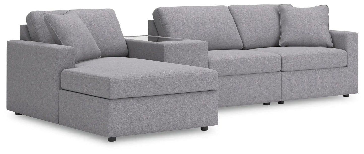 Modmax Sectional in Granite Performance Fabric