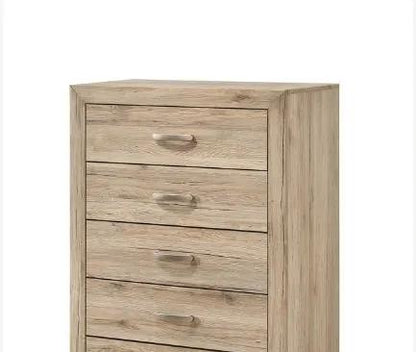 Miquell Elegant Design Chest, 5-drawer oak finish accent chest by Unique Piece Furniture on Tampa Home & Garden Store