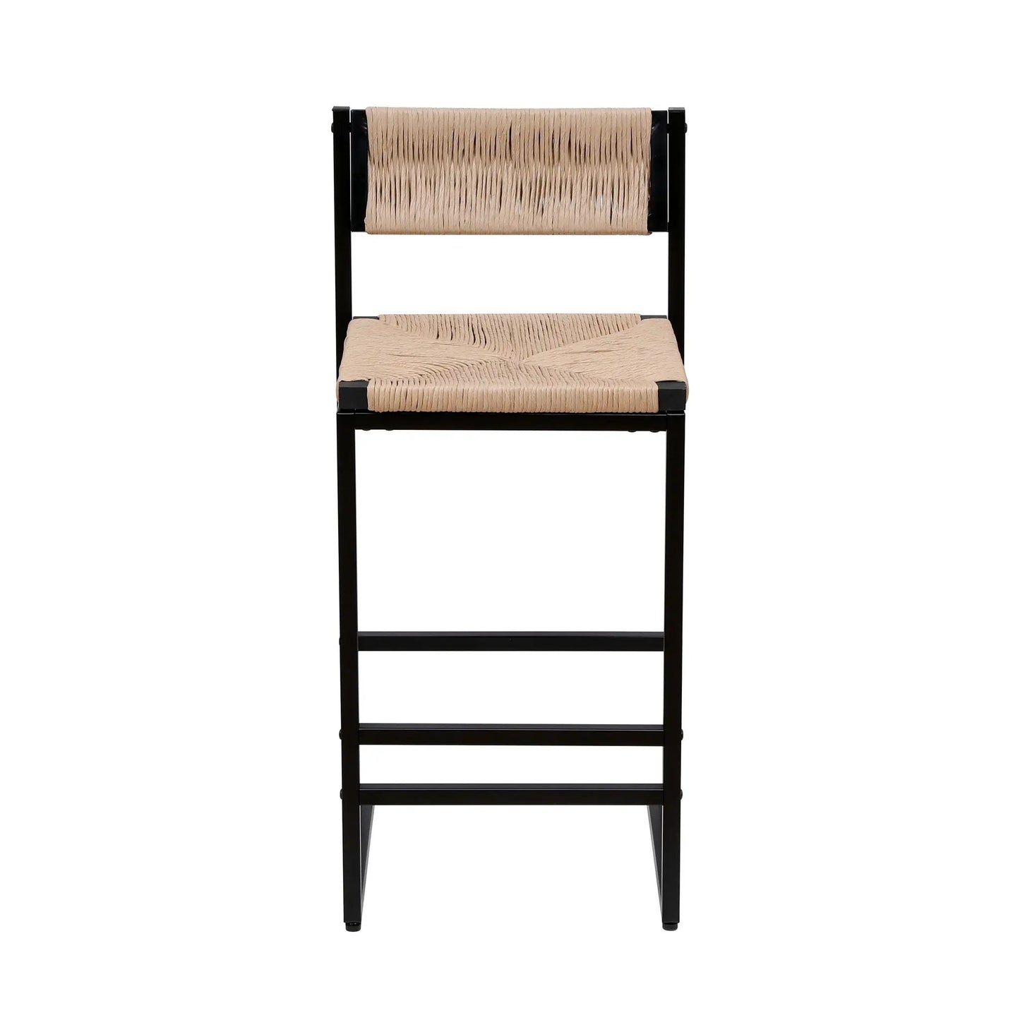 Bar Stools Paper Rope Weave Dining Chairs