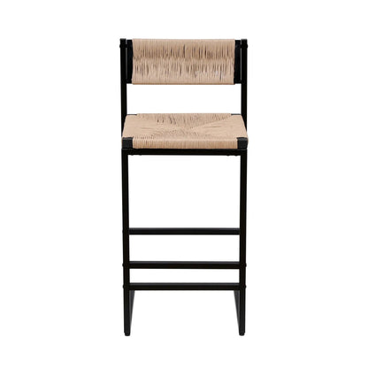 Bar Stools Paper Rope Weave Dining Chairs