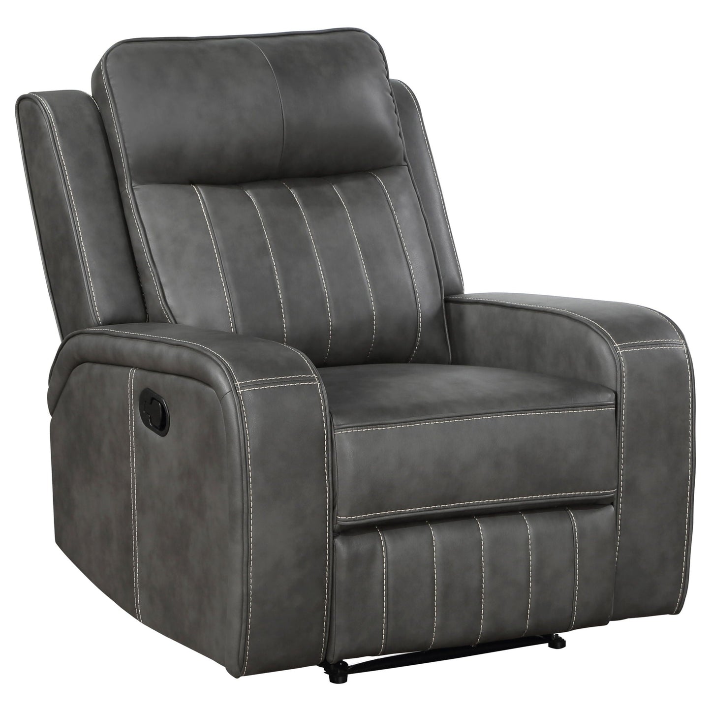 Forrest Gray Recliner Chair with Tufted Back
