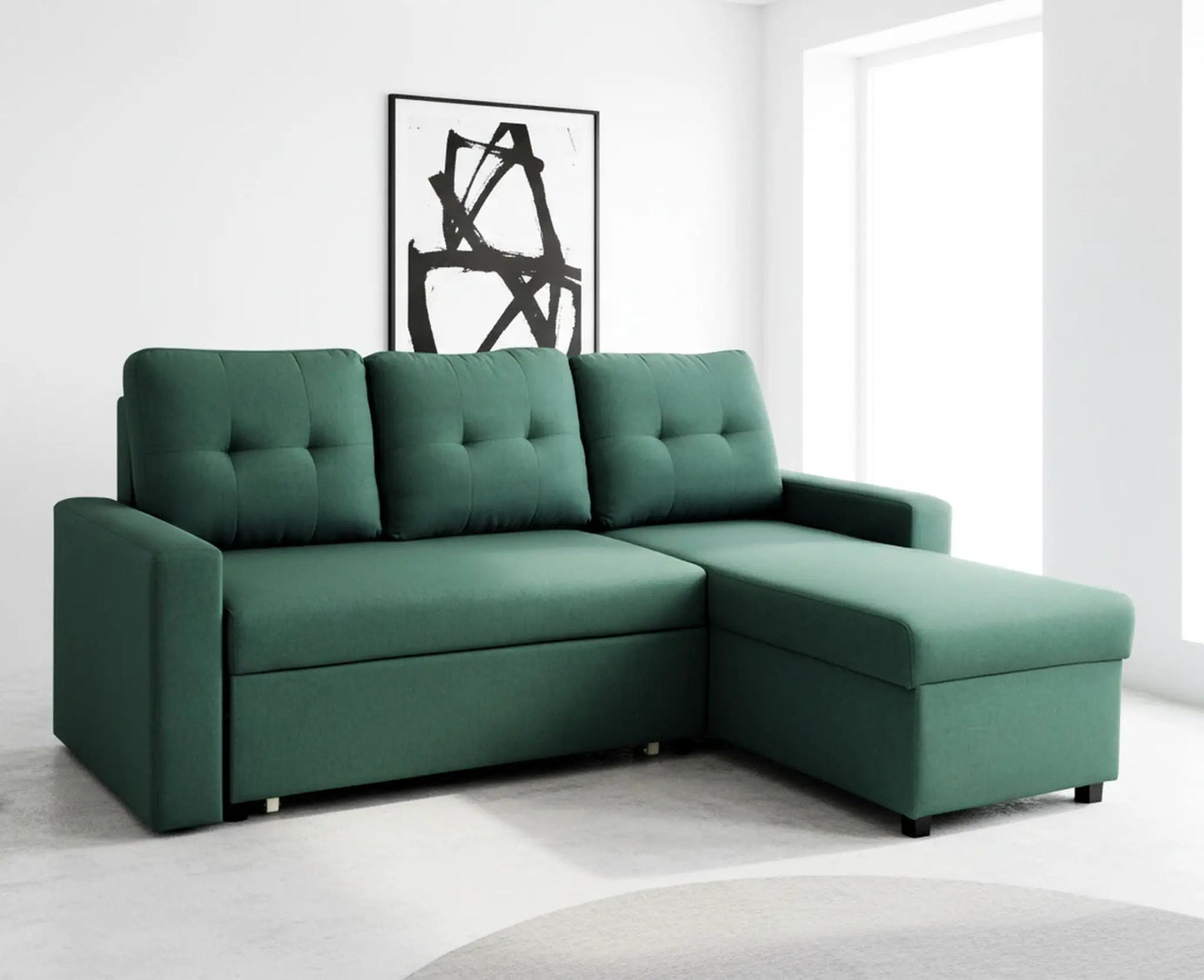 Convertible L Shaped Sectional Sleeper Sofa Bed