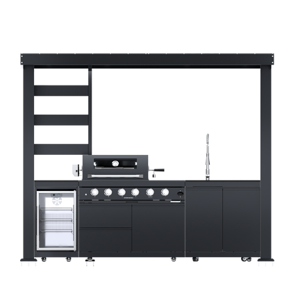 Deluxe 110 Inch Stainless Steel Gas Kitchen Grill