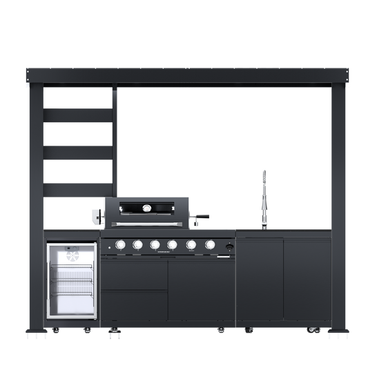 Deluxe 110 Inch Stainless Steel Gas Kitchen Grill