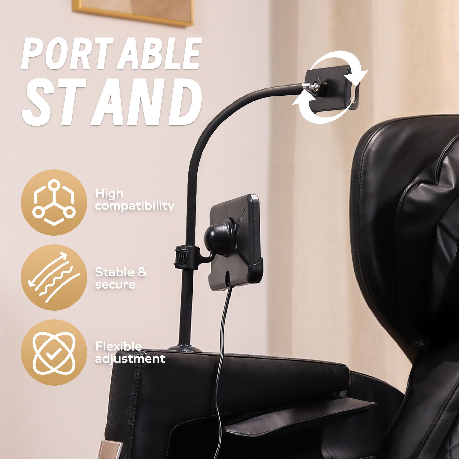 Massage Chair Recliner HouseOfZazla black zero gravity full body air pressure on Tampa Home & Garden Store