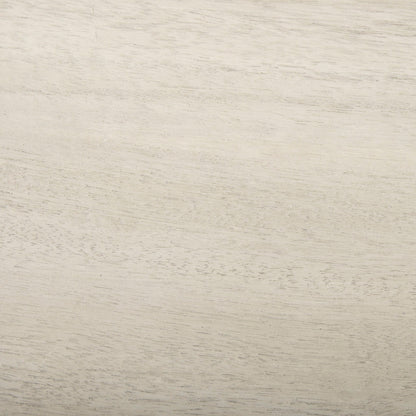 Acacia Wood Dining Bench surface texture with light whitewashed grain for outdoor use on Tampa Home & Garden Store
