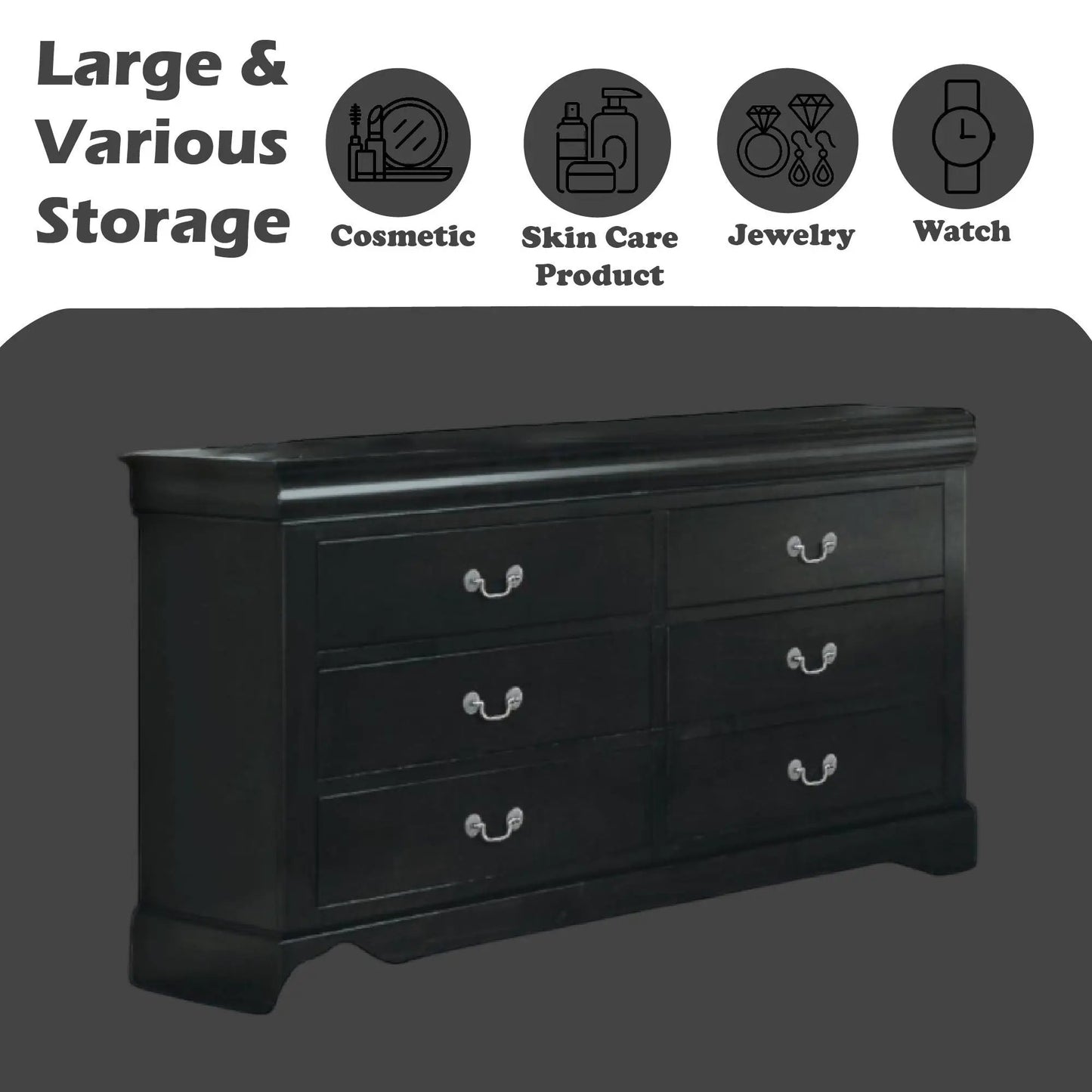 Louis Philippe III Dresser Durable Construction