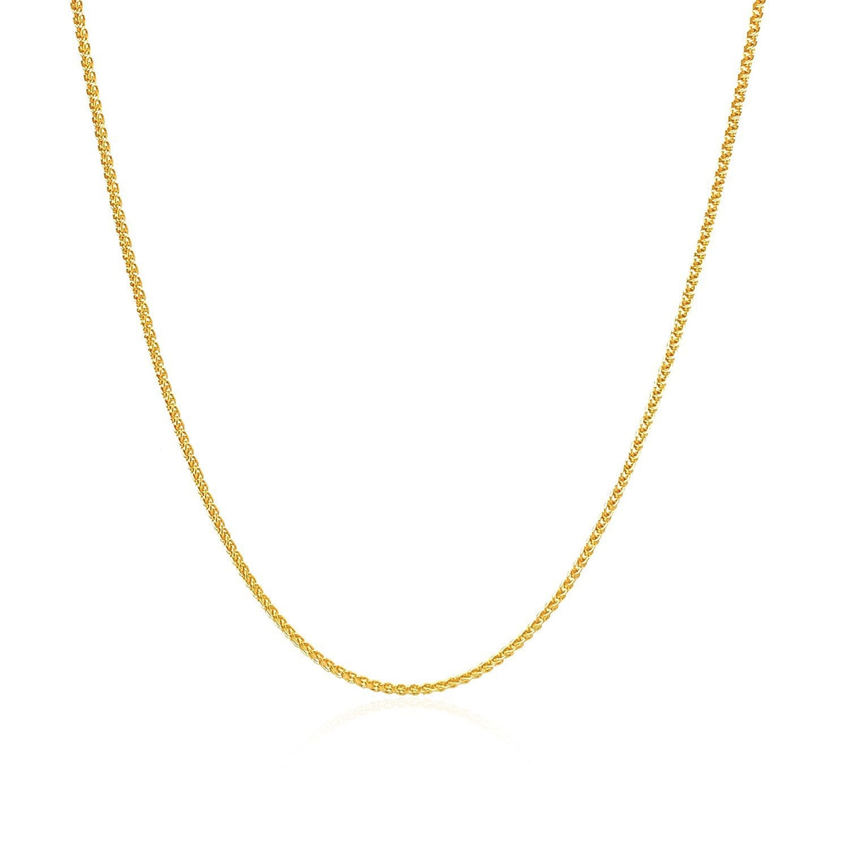 Necklace 10k yellow gold wheat chain 1.0mm by Bids.com on Tampa Home & Garden Store
