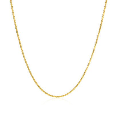 Necklace 10k yellow gold wheat chain 1.0mm by Bids.com on Tampa Home & Garden Store