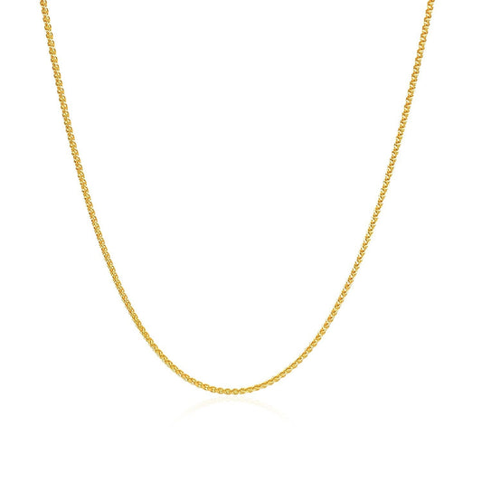 Necklace 10k yellow gold wheat chain 1.0mm by Bids.com on Tampa Home & Garden Store