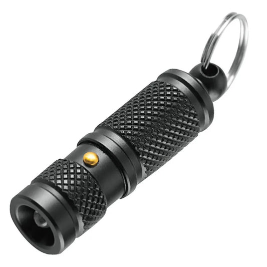 🔦 Eco-Friendly Mini LED Flashlight – Aluminum Alloy Pocket Torch | Waterproof, Lightweight, Durable | Everyday Carry Keychain Light (Black or White)