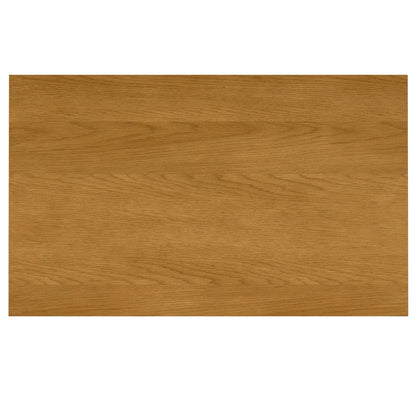 Hunter square tabletop dining table wood surface in warm oak finish by Unique Piece Furniture on Tampa Home & Garden Store