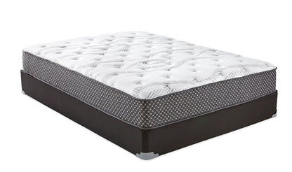 10in Hybrid Mattress, medium firm, white tufted with gray sides by Unique Piece Furniture on Tampa Home & Garden Store
