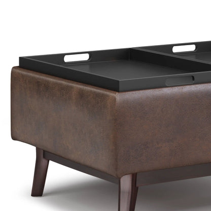 Owen Tray Top Small Coffee Table Storage Ottoman