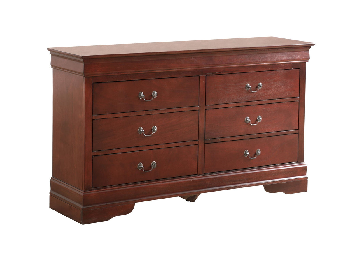 Louis Phillipe Dresser with English dovetailed drawers in dark red brown by HouseOfZazla on Tampa Home & Garden Store