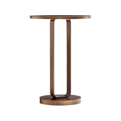 Round Accent Table antique bronze finish with open oval pedestal by HouseOfZazla on Tampa Home & Garden Store