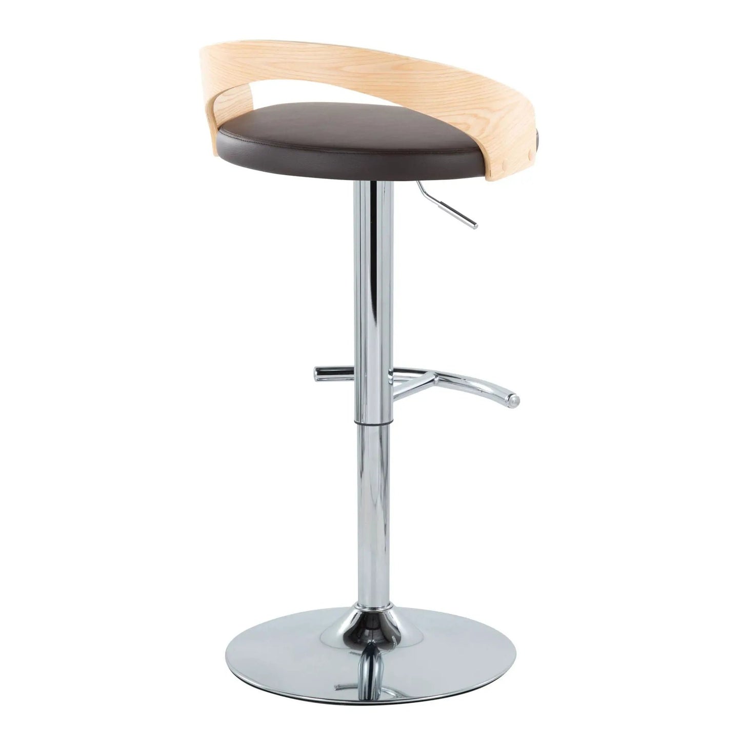 Grotto Contemporary Adjustable Barstool Swivel