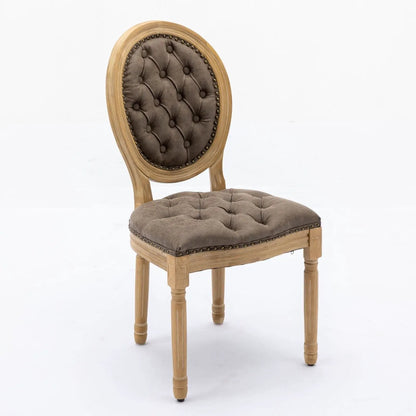French Style Solid Wood Dining Chair Nailhead