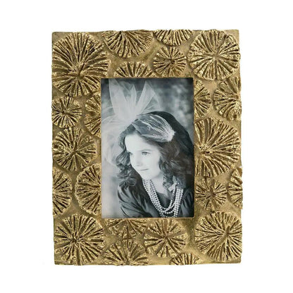 Photo Frame Set of 2 Gold Finish For Desk Hallway