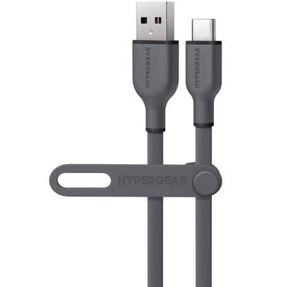 Flexi PRO USB to USB-C Cable 6ft gray HyperGear USB-A and USB-C connectors on Tampa Home & Garden Store
