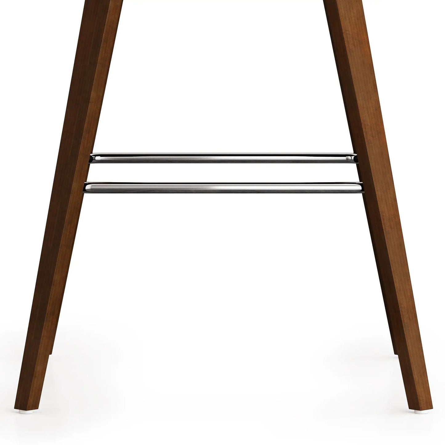Randolph Bentwood counter height stools set of 2 with brown wood legs and chrome footrests on Tampa Home & Garden Store
