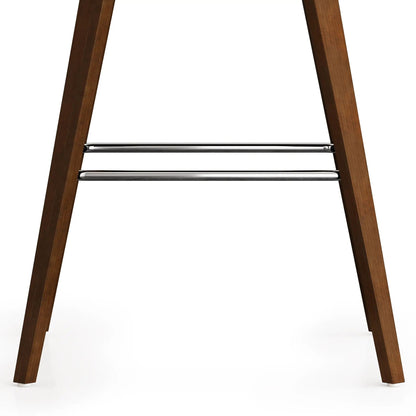 Randolph Bentwood counter height stools set of 2 with brown wood legs and chrome footrests on Tampa Home & Garden Store