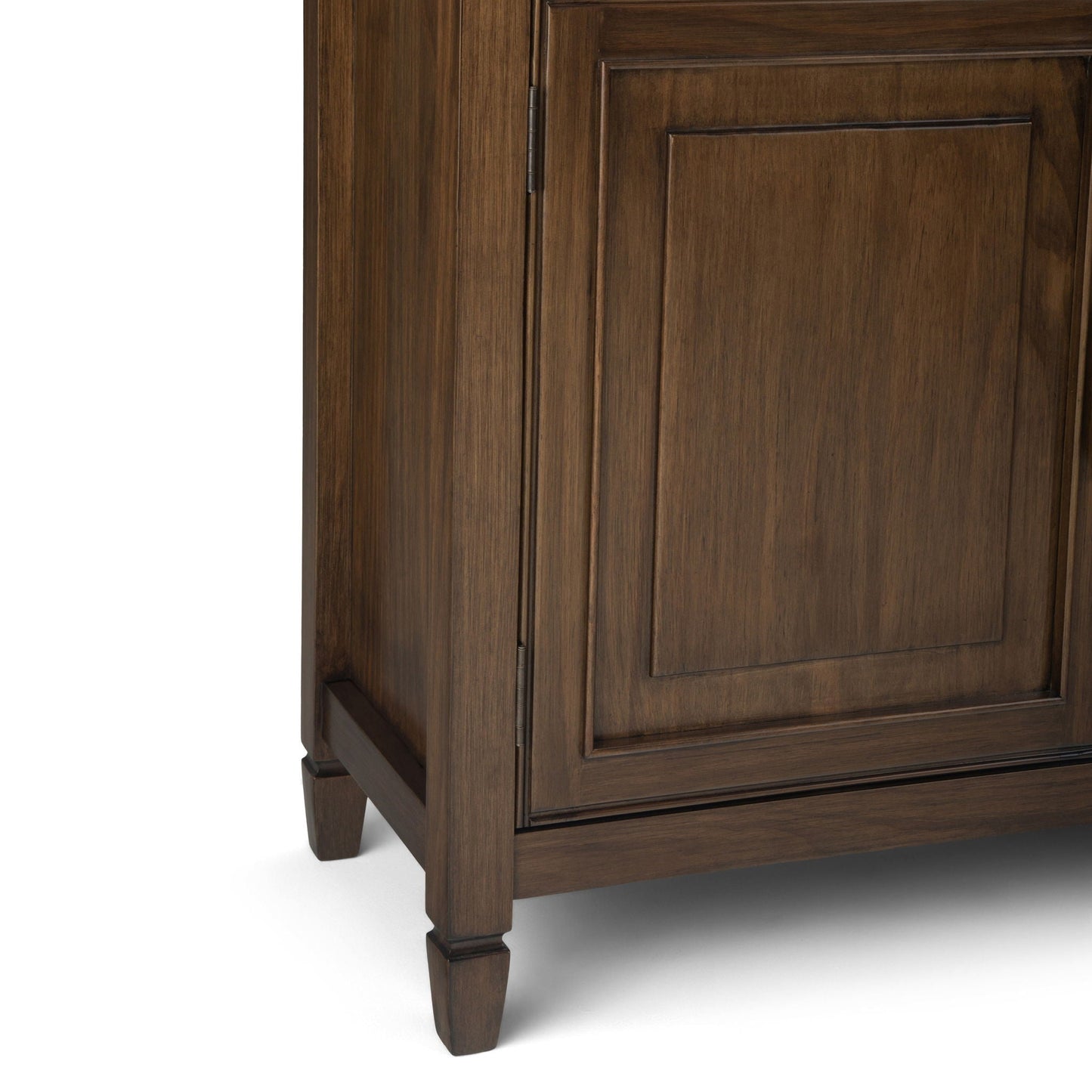 Connaught entryway storage cabinet dark brown wood finish with beveled panel door HouseOfZazla on Tampa Home & Garden Store