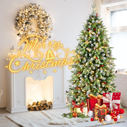 6ft pre-lit artificial Christmas tree with 380 warm white LEDs, HouseOfZazla on Tampa Home & Garden Store
