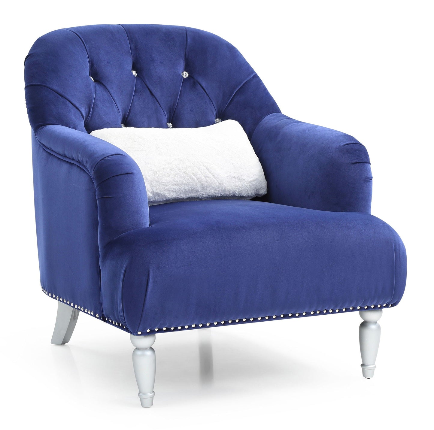 Elegant Traditional Armchair with Nailhead Trim