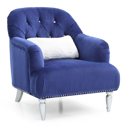 Elegant Traditional Armchair with Nailhead Trim