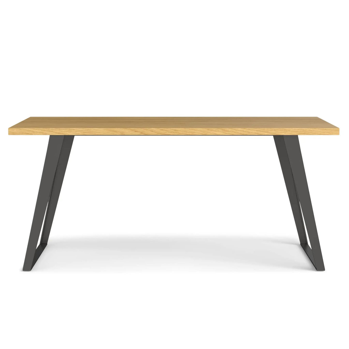 Lowry Handcrafted Square Dining Table by Unique Piece Furniture, oak top with dark legs on Tampa Home & Garden Store