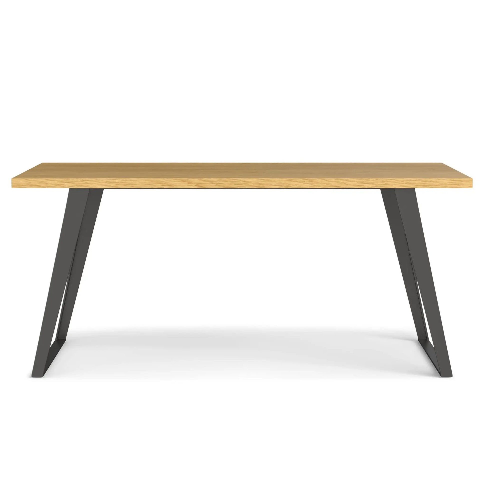 Lowry Handcrafted Square Dining Table by Unique Piece Furniture, oak top with dark legs on Tampa Home & Garden Store