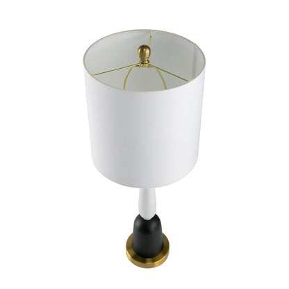 Teardrop Silhouette Table Lamp with white shade, black and gold base HouseOfZazla lighting on Tampa Home & Garden Store
