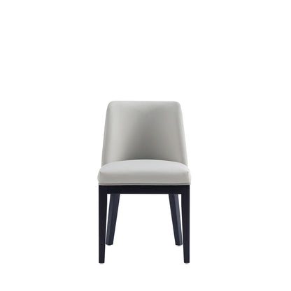 HouseOfZazla upholstered dining chair with solid beech frame in gray fabric on Tampa Home & Garden Store