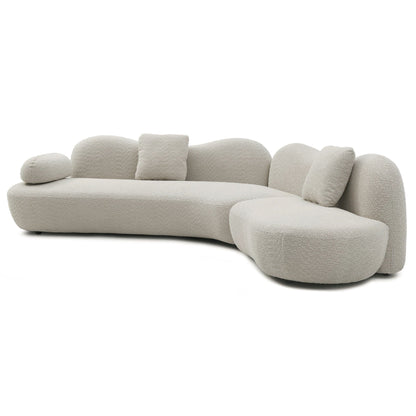 Modern Curved Modular Sofa Set for a Living Room