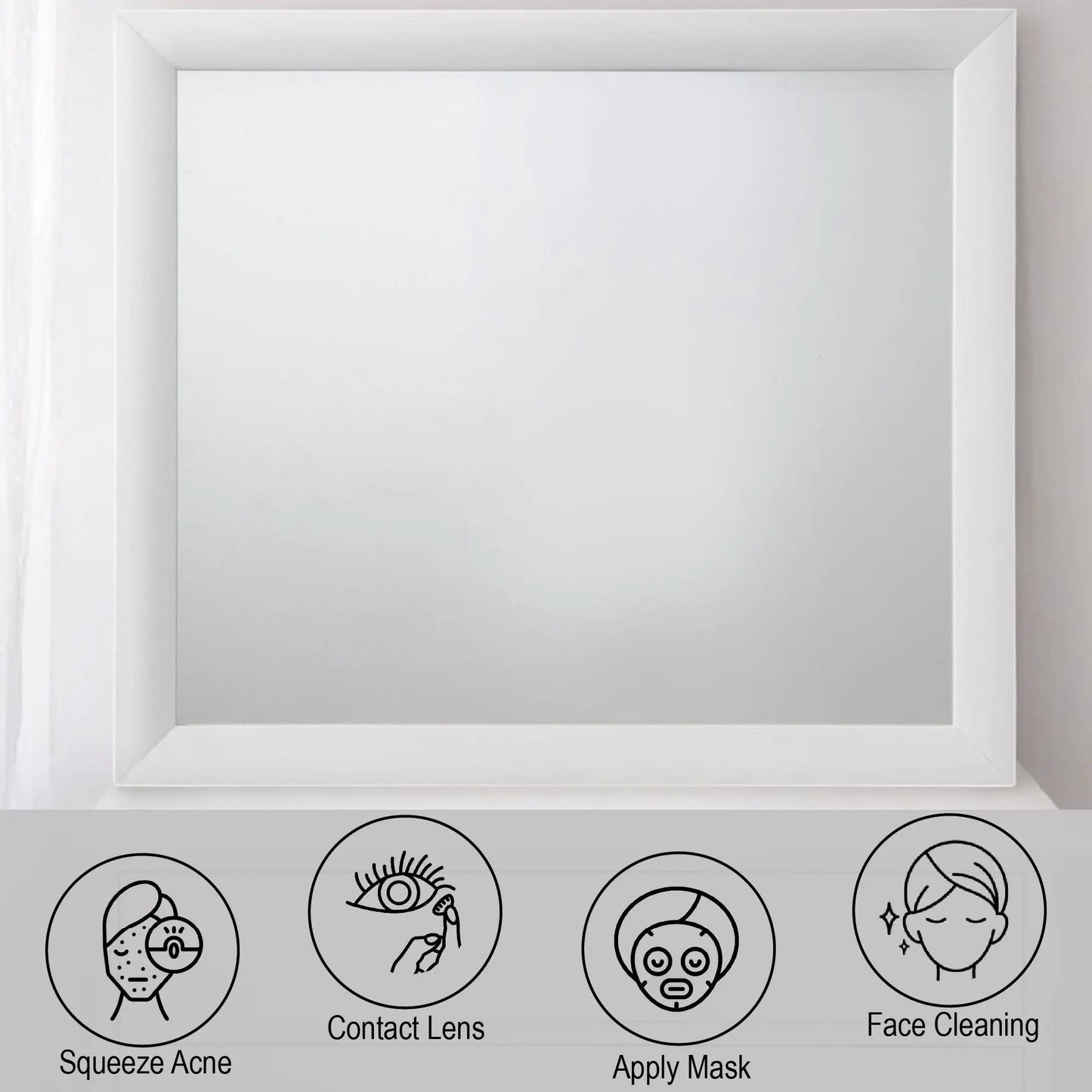 Ireland Contemporary Oak Design Mirror with Frame