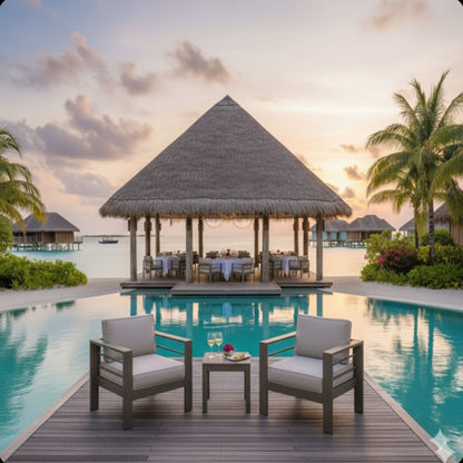 All Weather Patio Chairs and Thick Foam Cushions