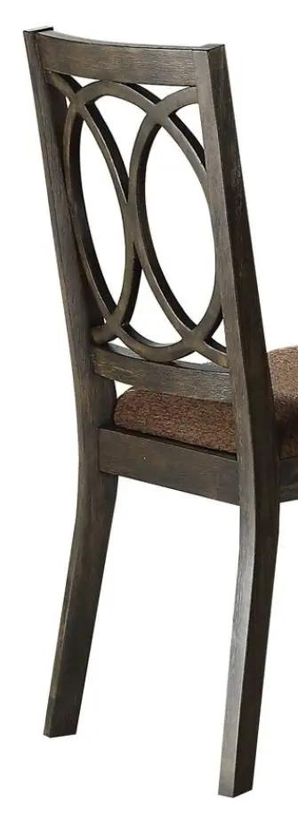 Jameson Side Chair Set of 2 Brown Espresso
