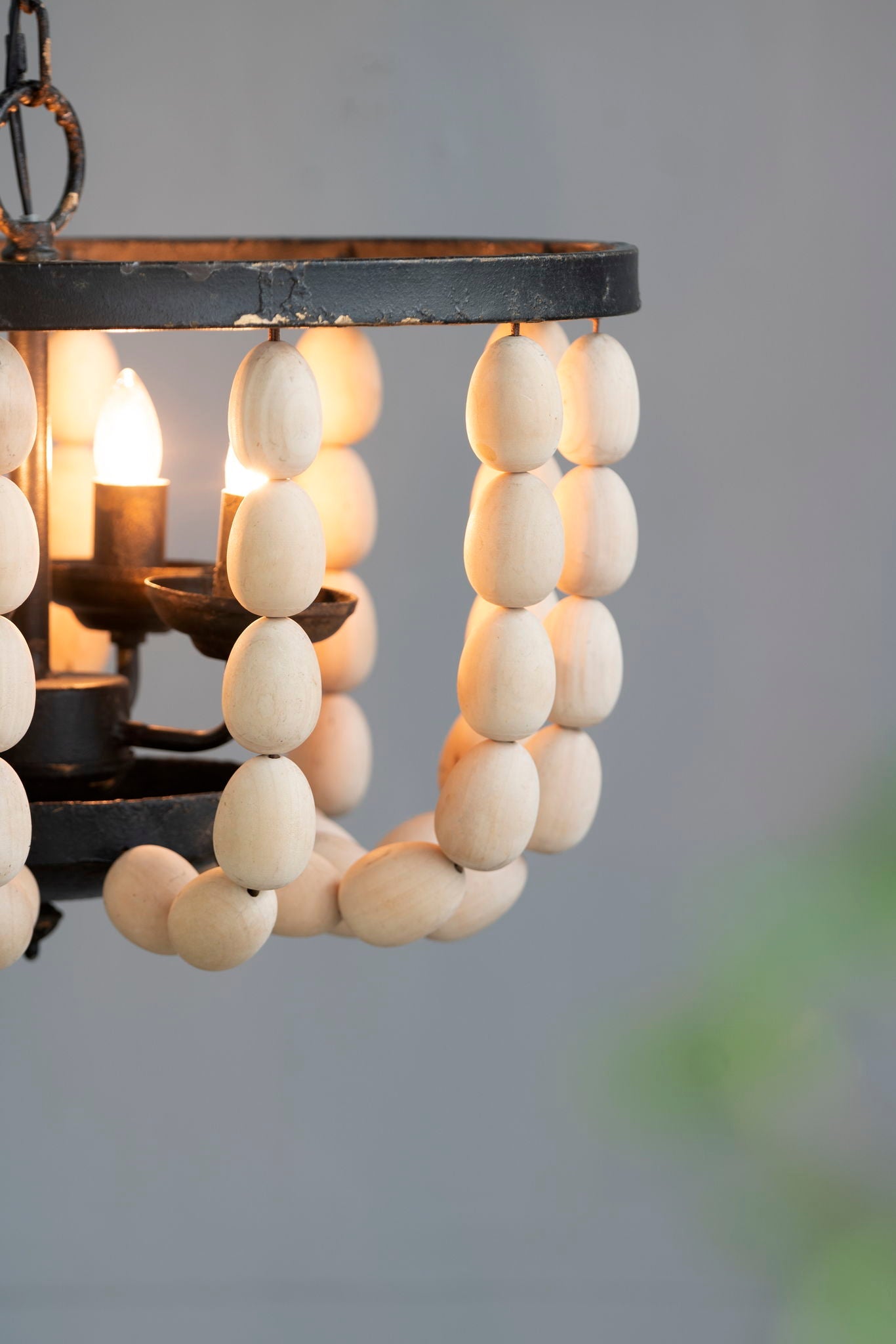 4 Light Wood Chandelier For a Bright Kitchen