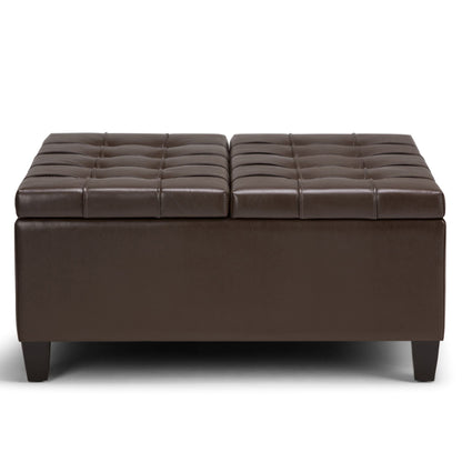 Harrison Upholstered Coffee Table Storage Ottoman