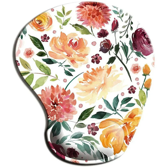Tapis de souris ergonomique avec repose-poignet, base antidérapante en caoutchouc, pour bureau, souris, accessoires de soutien de poignet