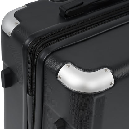 Hardshell Luggage Spinner Suitcase with TSA Lock Lightweight Expandable 28'' (Single Luggage) Black + ABS + 28 Inch